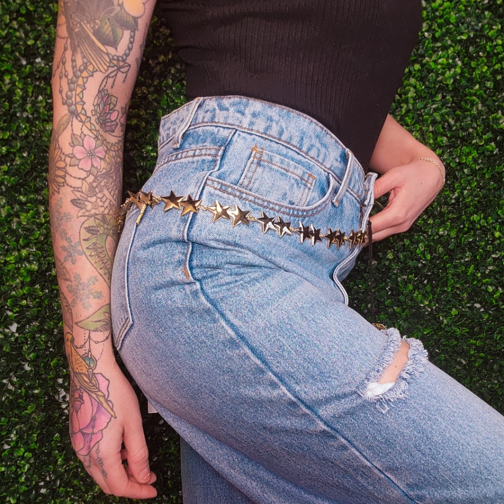 Star Link Gold Chain Belt - Picture 4 of 4